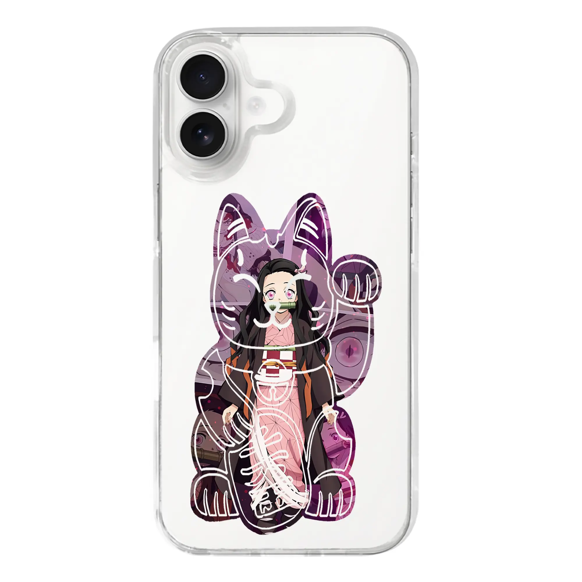 鬼滅の刃 グッズ,竈門 禰豆子 - iPhone 17シリーズ 透明スマホケース – 薄型・耐衝撃・精密フィット保護カバー